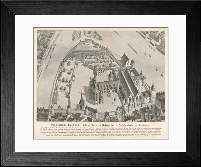 Framed Print : Paris / Palais Royal 14C Framed Print : Paris / Palais Royal 14C