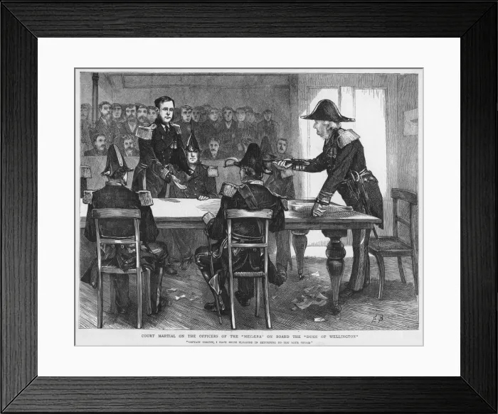 Framed Print : Naval Court Martial Framed Print : Naval Court Martial