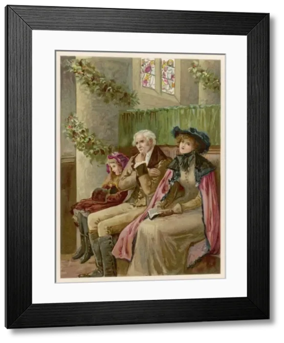 Framed Print : Christmas / Churchgoing Framed Print : Christmas / Churchgoing