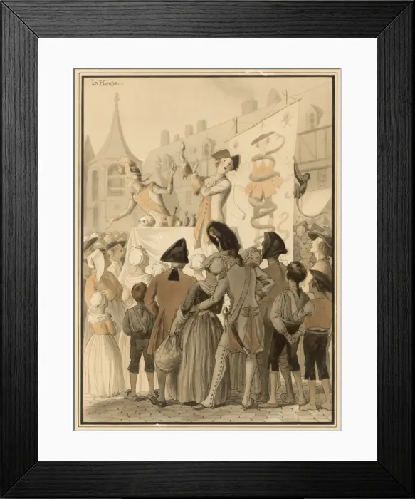 Framed Print : Charlatan & Public Framed Print : Charlatan & Public