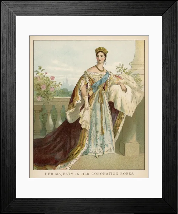 Framed Print : Victoria in Coronation Framed Print : Victoria in Coronation