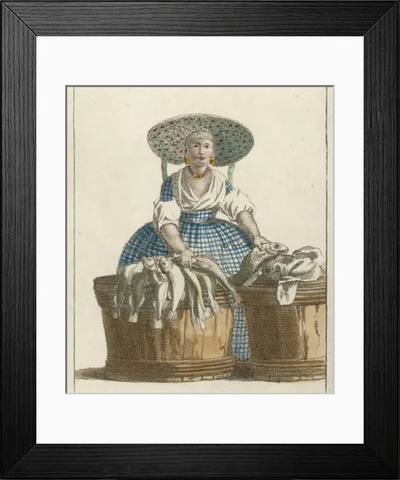 Framed Print : French Fishwoman Framed Print : French Fishwoman