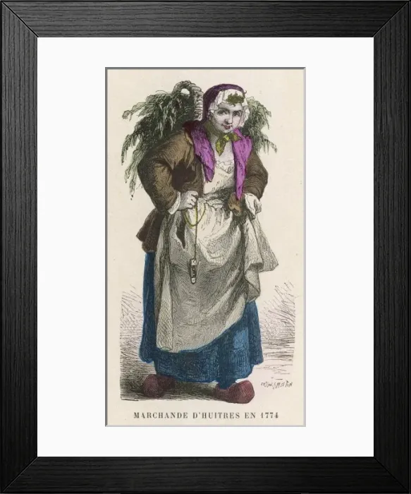 Framed Print : French Oyster Seller Framed Print : French Oyster Seller