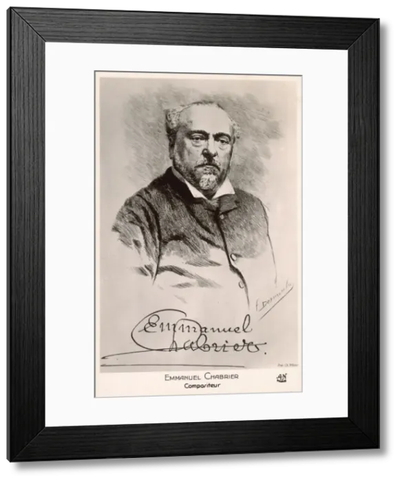 Framed Print : Emmanuel Chabrier Framed Print : Emmanuel Chabrier