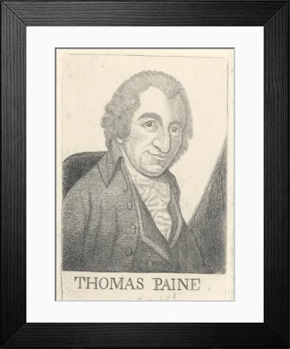 Framed Print : Thomas Paine / John Kay Framed Print : Thomas Paine / John Kay