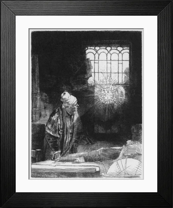 Framed Print : Faust Conjuring Framed Print : Faust Conjuring
