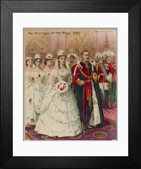 Framed Print : Edward Marries Alexandra Framed Print : Edward Marries Alexandra
