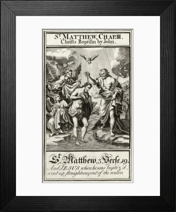 Framed Print : Baptism of Jesus  /  John