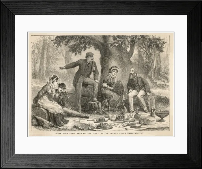 Framed Print : Picnic on Stage Framed Print : Picnic on Stage