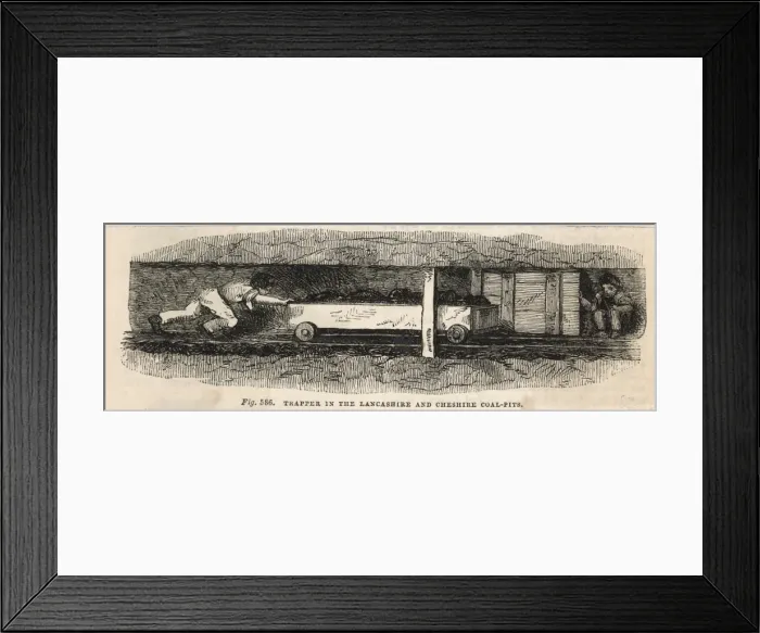 Framed Print : Mine, Trapper (B / W) Framed Print : Mine, Trapper (B / W)