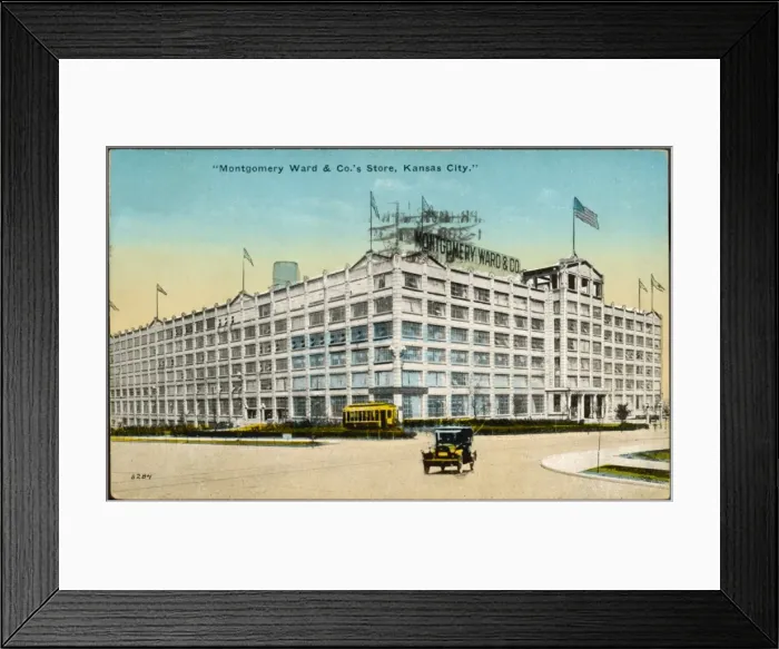 Framed Print : Montgomery Ward Store Framed Print : Montgomery Ward Store