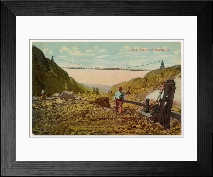 Framed Print : Culebra Cut Framed Print : Culebra Cut