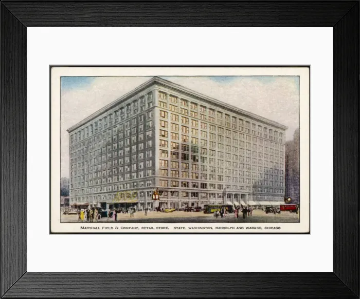 Framed Print : Marshall, Field Store Framed Print : Marshall, Field Store