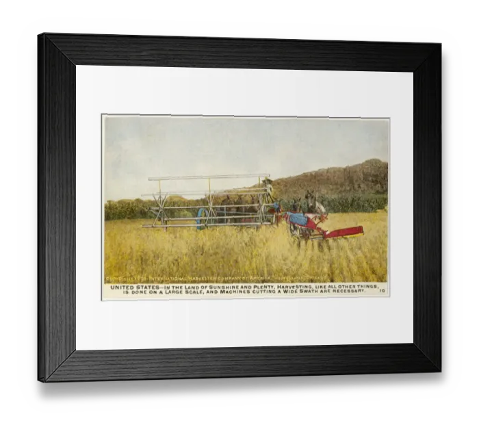 Framed Print : Harvesting in the USA Framed Print : Harvesting in the USA