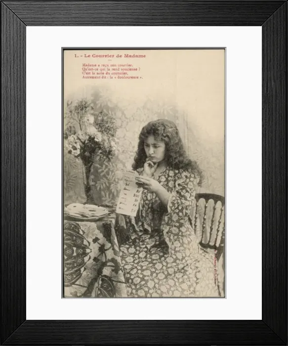 Framed Print : Dressmakers Bill Framed Print : Dressmakers Bill