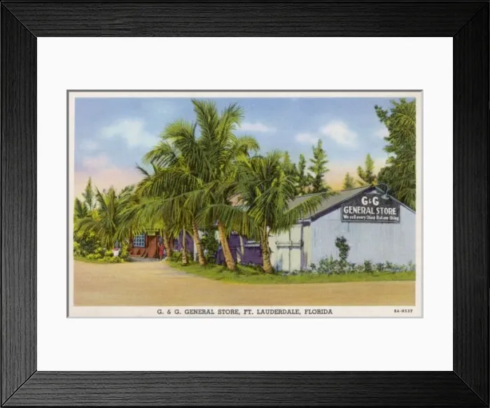 Framed Print : Fort Lauderdale Store Framed Print : Fort Lauderdale Store