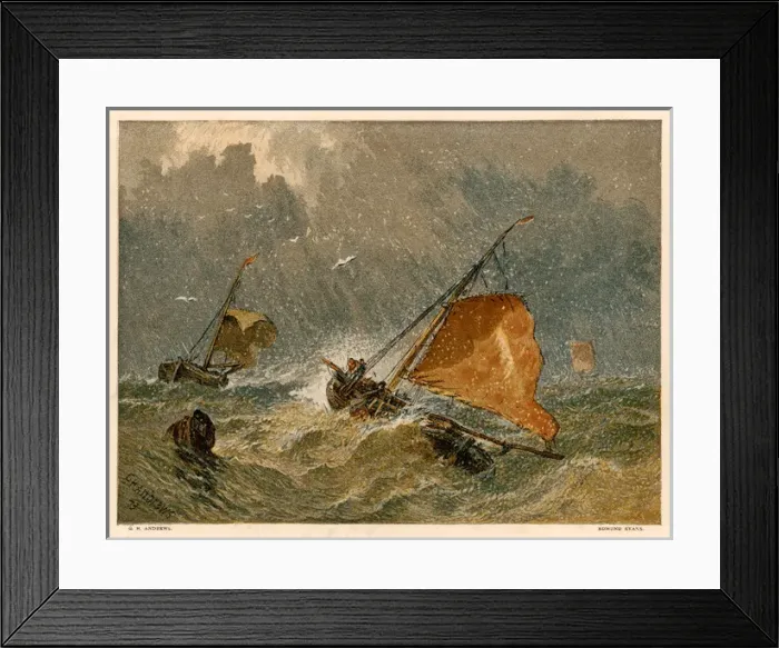 Framed Print : Toilers of the Sea / 1873 Framed Print : Toilers of the Sea / 1873