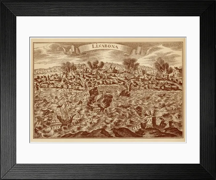 Framed Print : Lisbon Earthquake Framed Print : Lisbon Earthquake
