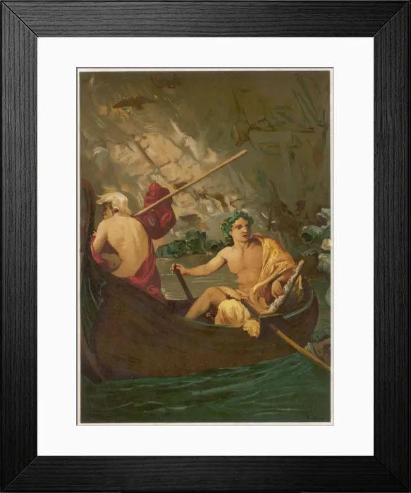 Framed Print : Dionysos & Frogs Framed Print : Dionysos & Frogs