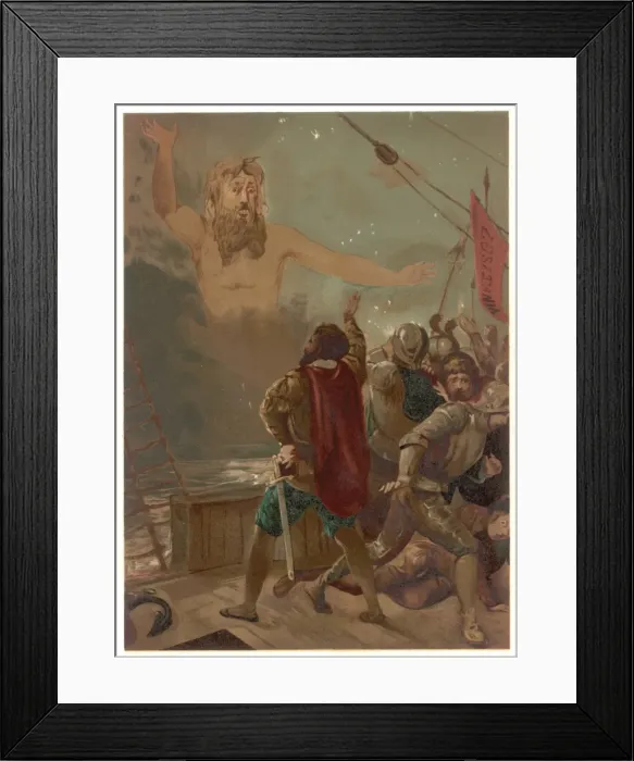 Framed Print : Adamastor and Gama Framed Print : Adamastor and Gama
