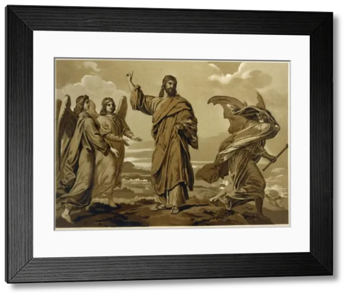 Framed Print : Jesus and Satan Framed Print : Jesus and Satan