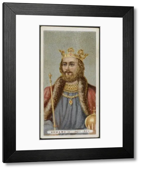 Framed Print : Edward II (Cig Card) Framed Print : Edward II (Cig Card)