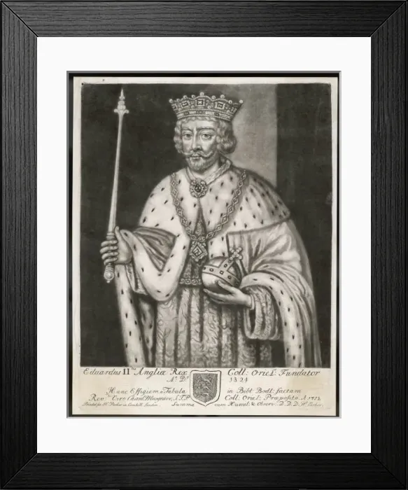 Framed Print : Edward II (Mezzotint) Framed Print : Edward II (Mezzotint)