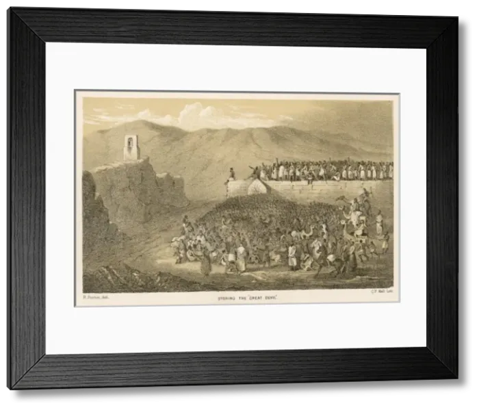 Framed Print : Stoning the Great Devil Framed Print : Stoning the Great Devil