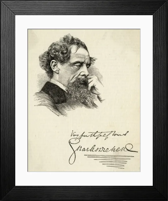 Framed Print : Dickens Brooding Framed Print : Dickens Brooding