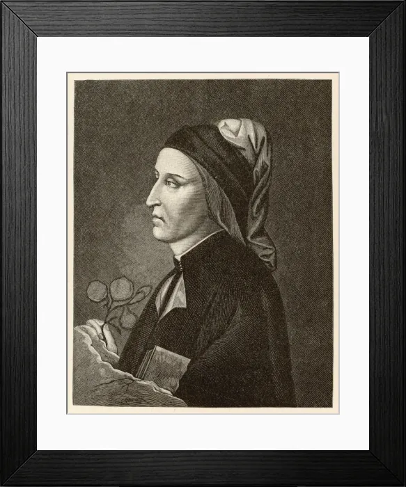 Framed Print : Dante (Giotto / Muffini) Framed Print : Dante (Giotto / Muffini)