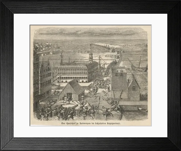 Framed Print : Hanseatic League / Antwerp Framed Print : Hanseatic League / Antwerp