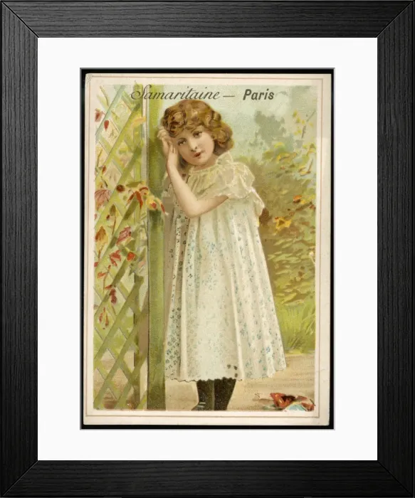 Framed Print : Girl in the Garden Framed Print : Girl in the Garden