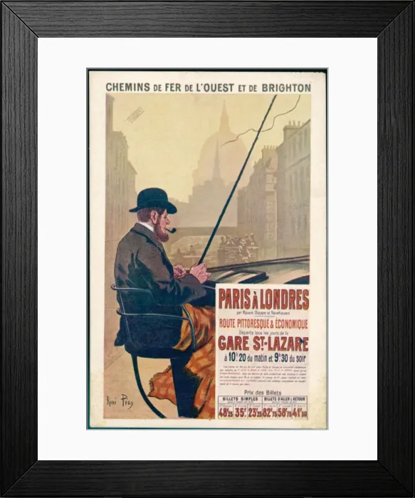 Framed Print : Paris-Londres - 2 Framed Print : Paris-Londres - 2