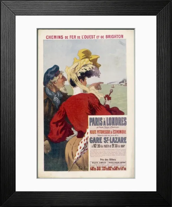 Framed Print : Paris-Londres - 3 Framed Print : Paris-Londres - 3