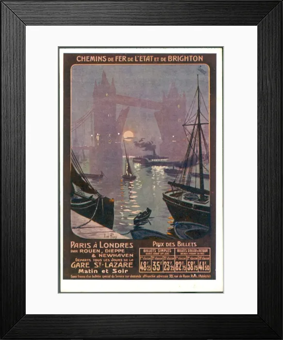 Framed Print : Paris-Londres - 4 Framed Print : Paris-Londres - 4