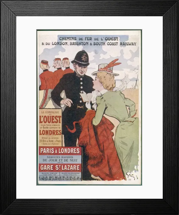 Framed Print : Paris-Londres - 5 Framed Print : Paris-Londres - 5