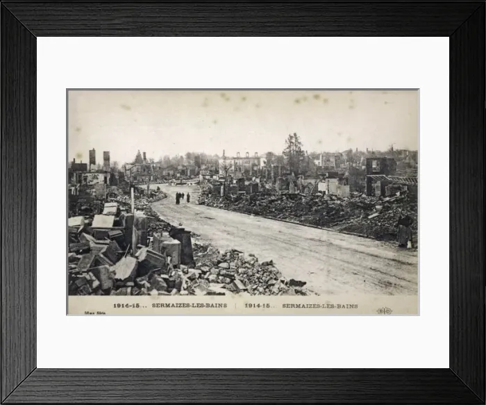 Framed Print : Ww1 / 1915 / Sermaizes Bains Framed Print : Ww1 / 1915 / Sermaizes Bains