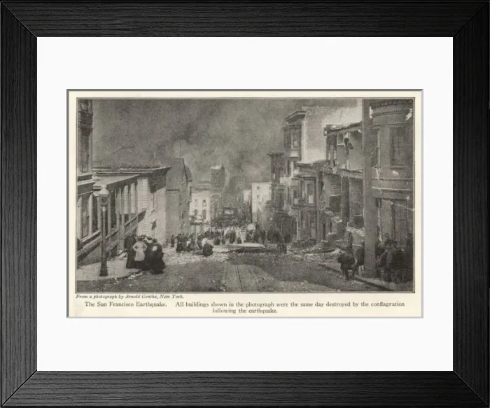 Framed Print : San Francisco Fire Framed Print : San Francisco Fire