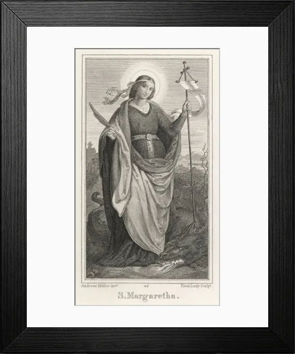 Framed Print : Marguerite of Antioch Framed Print : Marguerite of Antioch