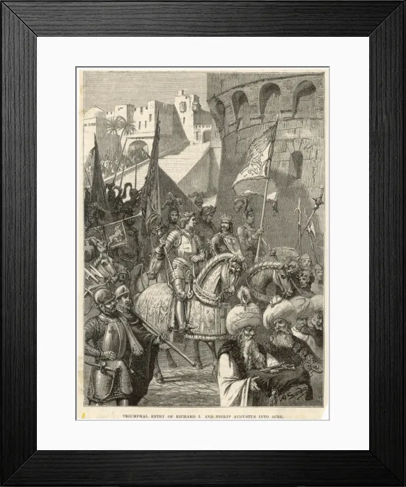 Framed Print : Richard I at Acre Framed Print : Richard I at Acre