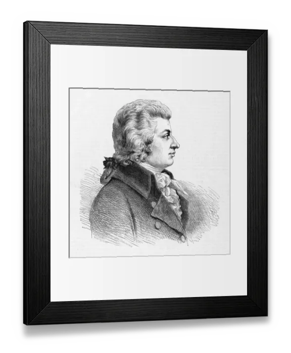 Framed Print : MOZART / 1756-1791 Framed Print : MOZART / 1756-1791