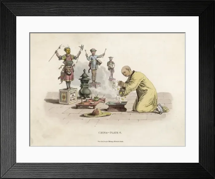 Framed Print : Fo Priest, China