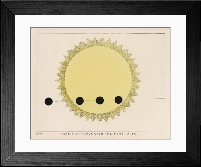 Framed Print : Blunt / Venus Crosses Sun Framed Print : Blunt / Venus Crosses Sun