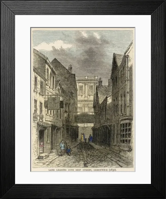 Framed Print : Greenwich Lane Framed Print : Greenwich Lane