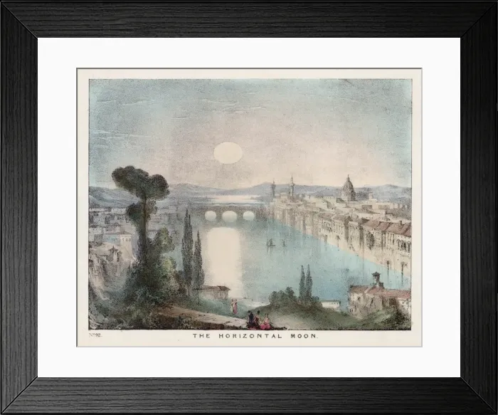 Framed Print : Blunt / Horizontal Moon Framed Print : Blunt / Horizontal Moon