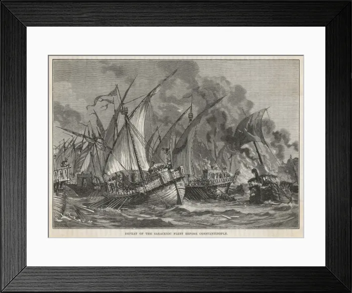 Framed Print : Saracens Attack Constan Framed Print : Saracens Attack Constan