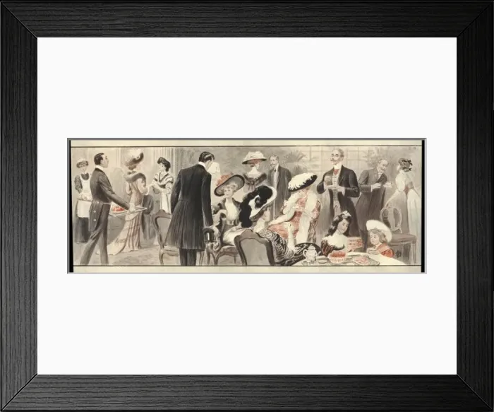 Framed Print : Big Posh Tea Party Framed Print : Big Posh Tea Party