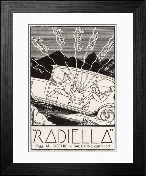Framed Print : Car Radio Advert Framed Print : Car Radio Advert