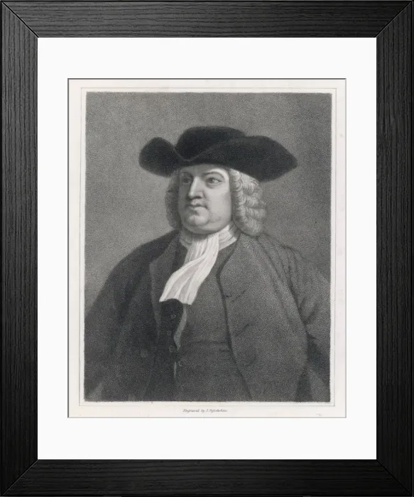 Framed Print : William Penn / Hall / West Framed Print : William Penn / Hall / West