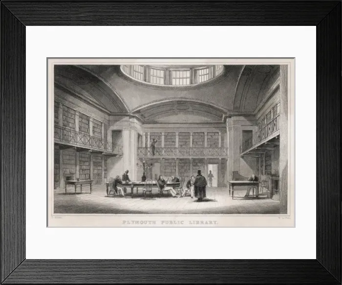 Framed Print : Plymouth Public Library Framed Print : Plymouth Public Library